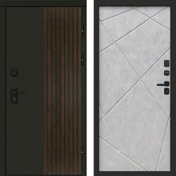 Входная дверь Termo-Door Премиум Форт Дуб - Лучи бетон светлый