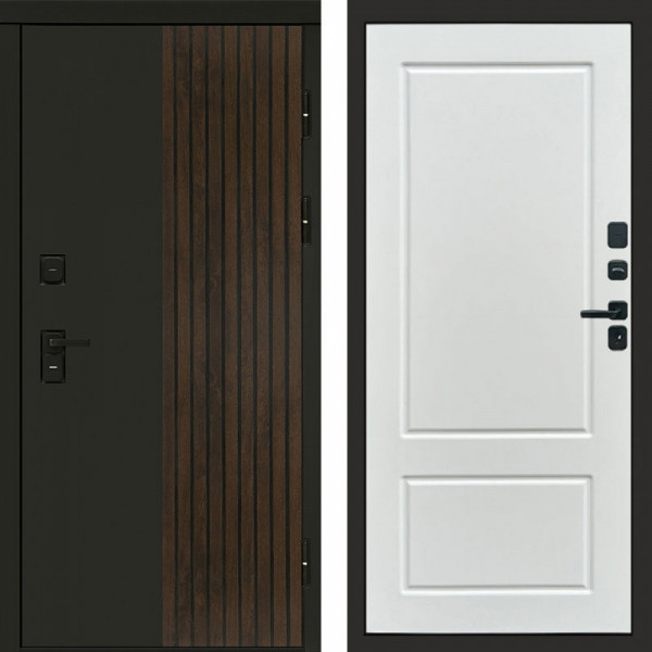 Входная дверь Termo-Door Премиум Форт Дуб - Марсель Белый софт