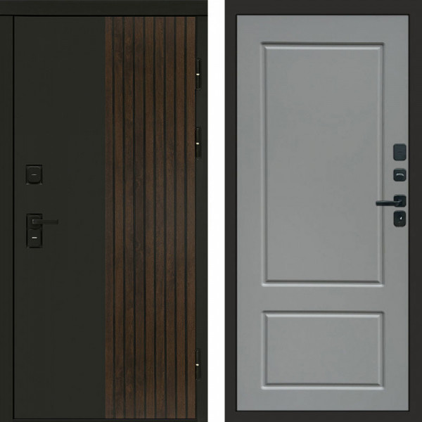 Входная дверь Termo-Door Премиум Форт Дуб - Марсель Grey софт