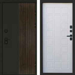 Входная дверь Termo-Door Премиум Форт Дуб - Престиж белое дерево