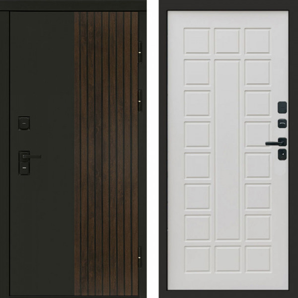 Входная дверь Termo-Door Премиум Форт Дуб - Престиж бежевый матовый