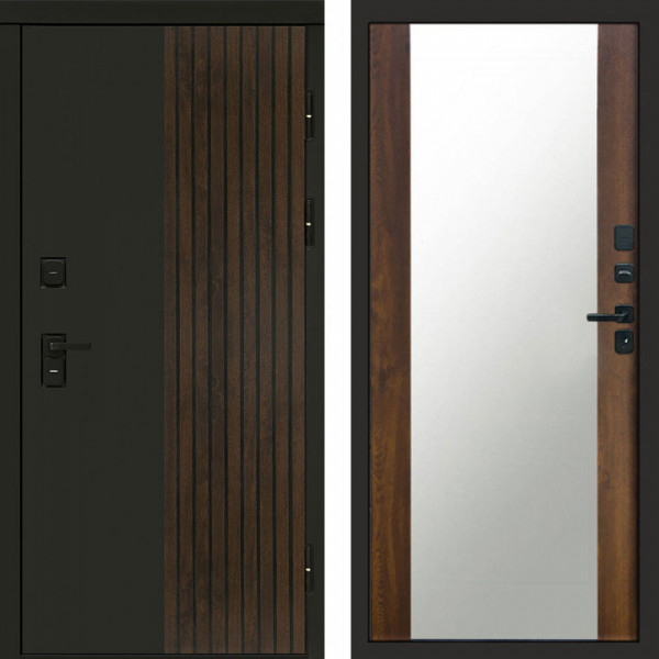 Входная дверь Termo-Door Премиум Форт Дуб - Зеркало дуб