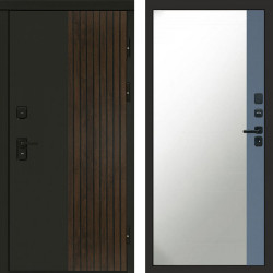 Входная дверь Termo-Door Премиум Форт Дуб - Зеркало Фацет Grey софт