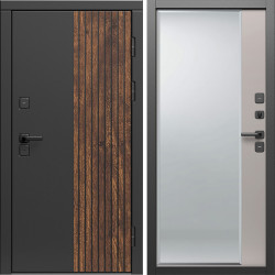 Входная дверь Termo-Door Премиум Форт Дуб - Зеркало Фацет Капучино