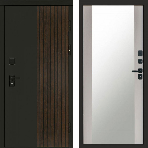 Входная дверь Termo-Door Премиум Форт Дуб - Зеркало лиственница