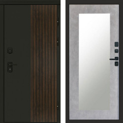 Входная дверь Termo-Door Премиум Форт Дуб - Зеркало Триумф бетон светлый