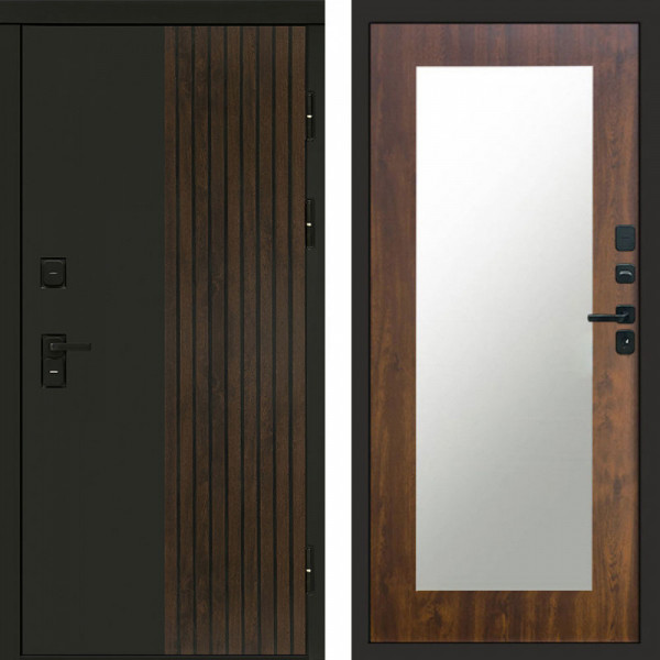 Входная дверь Termo-Door Премиум Форт Дуб - Зеркало Триумф дуб