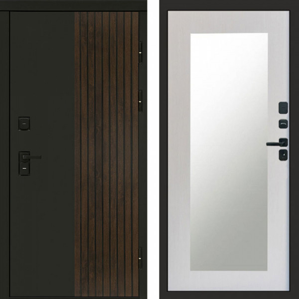 Входная дверь Termo-Door Премиум Форт Дуб - Зеркало Триумф лиственница