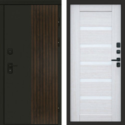 Входная дверь Termo-Door Премиум Форт Дуб - Зеркало Триумф Царга лиственница 4500 / 5500