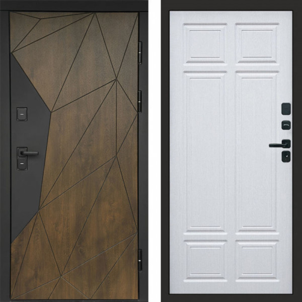 Входная дверь Termo-Door Премиум Геометрия Дуб - Без серии Лиственница премиум