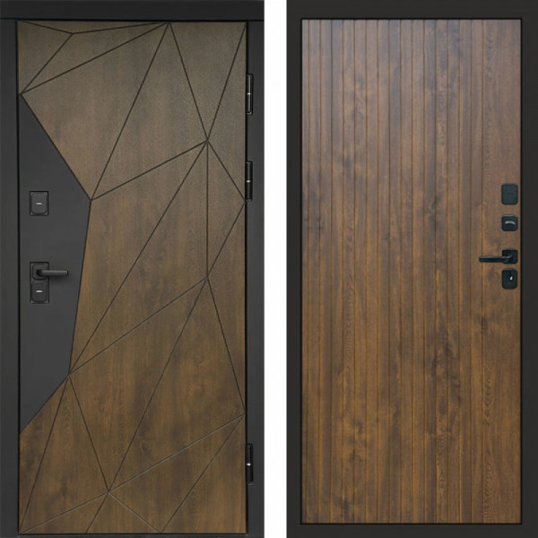 Входная дверь Termo-Door Премиум Геометрия Дуб - Flat Дуб
