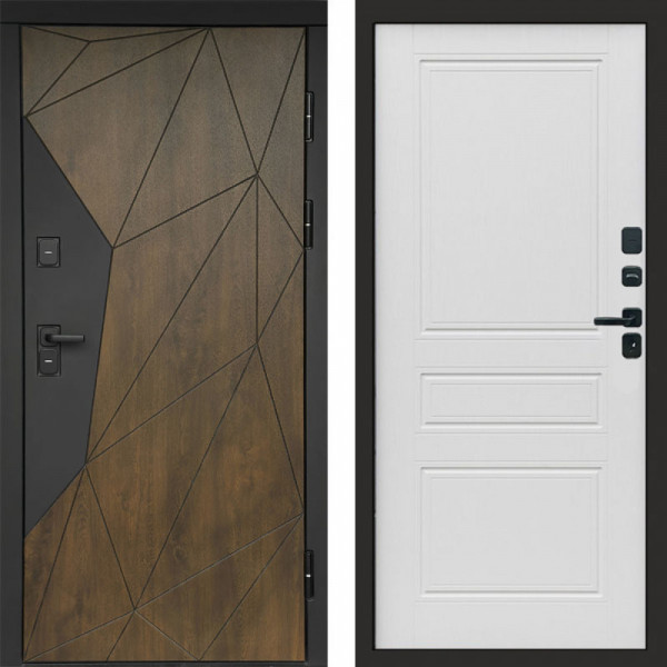 Входная дверь Termo-Door Премиум Геометрия Дуб - Классика лиственница