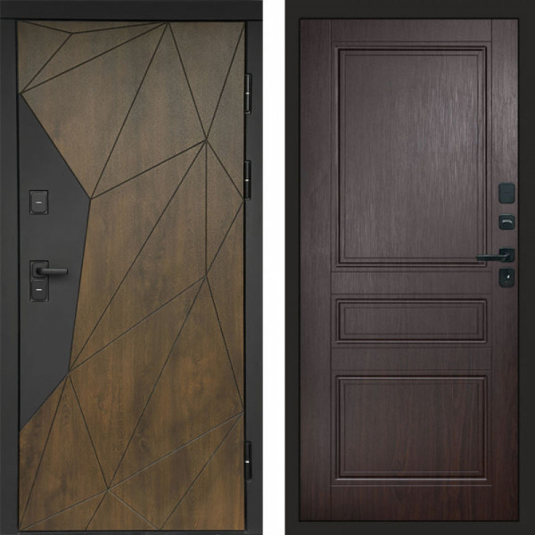 Входная дверь Termo-Door Премиум Геометрия Дуб - Классика венге