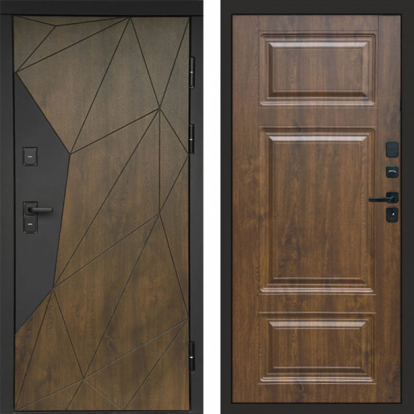 Входная дверь Termo-Door Премиум Геометрия Дуб - Лион Дуб