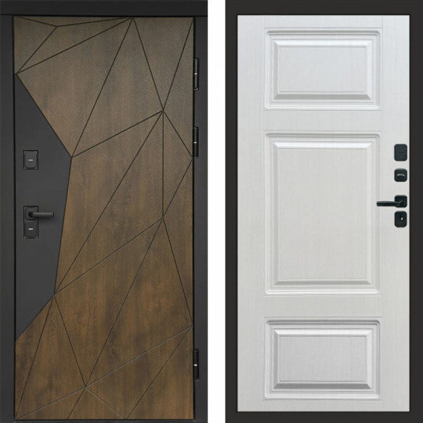 Входная дверь Termo-Door Премиум Геометрия Дуб - Лион Лиственница