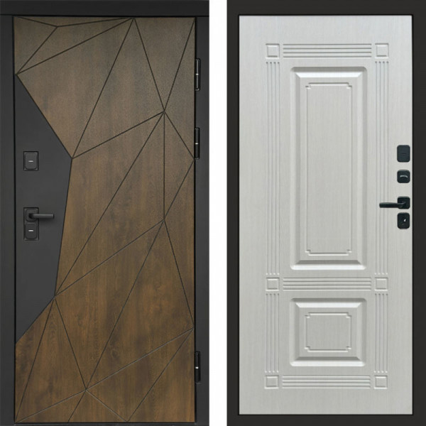 Входная дверь Termo-Door Премиум Геометрия Дуб - Мадрид Лиственница