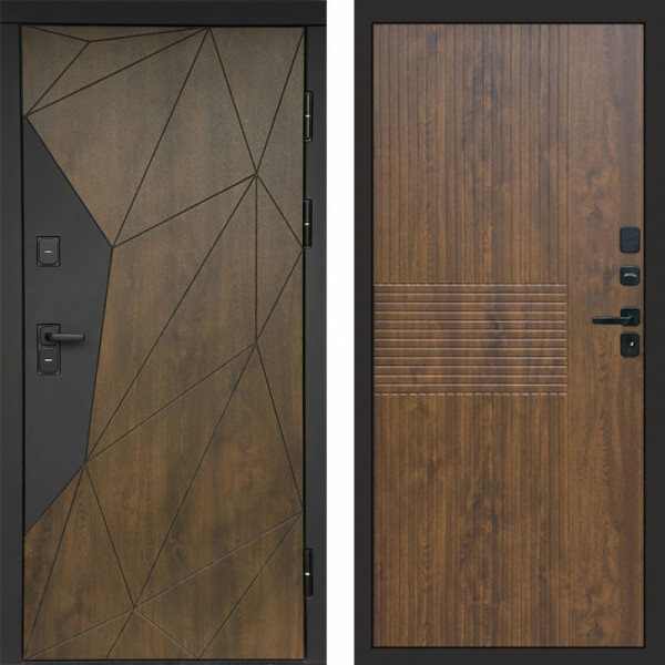 Входная дверь Termo-Door Премиум Геометрия Дуб - Мастино Дуб