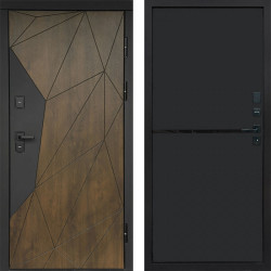 Входная дверь Termo-Door Премиум Геометрия Дуб - Нео Black