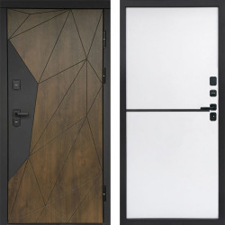 Входная дверь Termo-Door Премиум Геометрия Дуб - Нео White