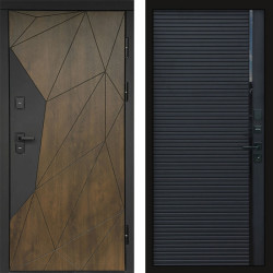 Входная дверь Termo-Door Премиум Геометрия Дуб - Porte black