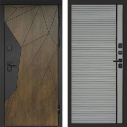 Входная дверь Termo-Door Премиум Геометрия Дуб - Porte Grey софт