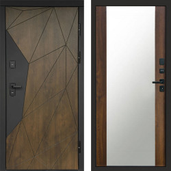 Входная дверь Termo-Door Премиум Геометрия Дуб - Зеркало дуб