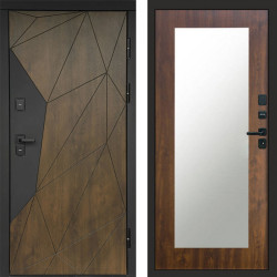Входная дверь Termo-Door Премиум Геометрия Дуб - Зеркало Триумф дуб