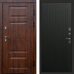 Входная дверь Termo-Door Премиум Орегон Дуб - Flat Черный кварц