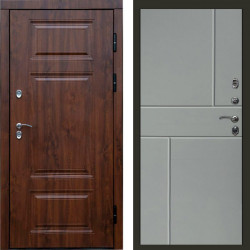 Входная дверь Termo-Door Премиум Орегон Дуб - Горизонт Grey софт
