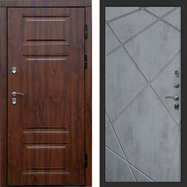 Входная дверь Termo-Door Премиум Орегон Дуб - Лучи бетон темный