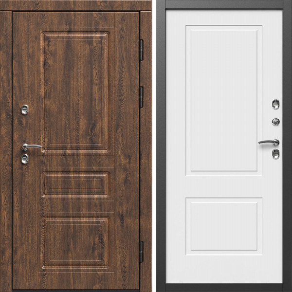 Входная дверь Termo-Door Премиум Орегон Дуб - Нео Классика Белый Софт
