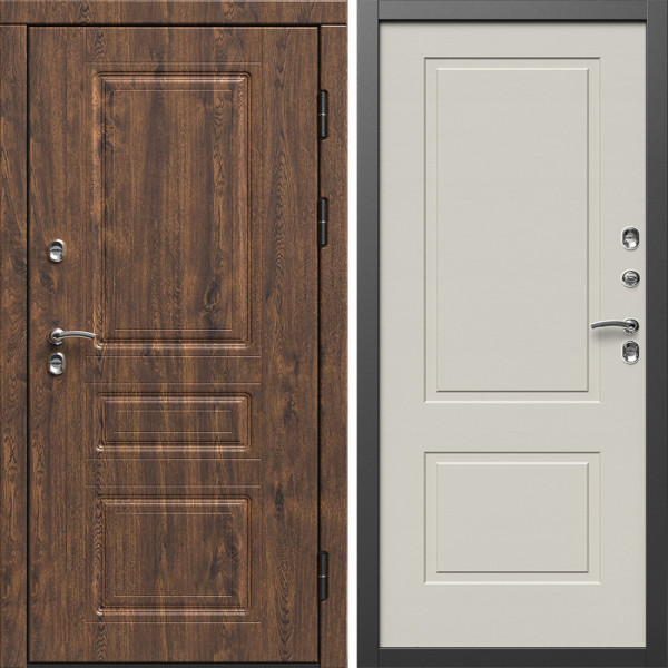 Входная дверь Termo-Door Премиум Орегон Дуб - Нео Классика Слоновая Кость