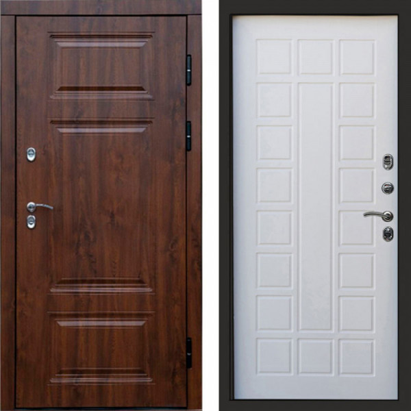 Входная дверь Termo-Door Премиум Орегон Дуб - Престиж белое дерево