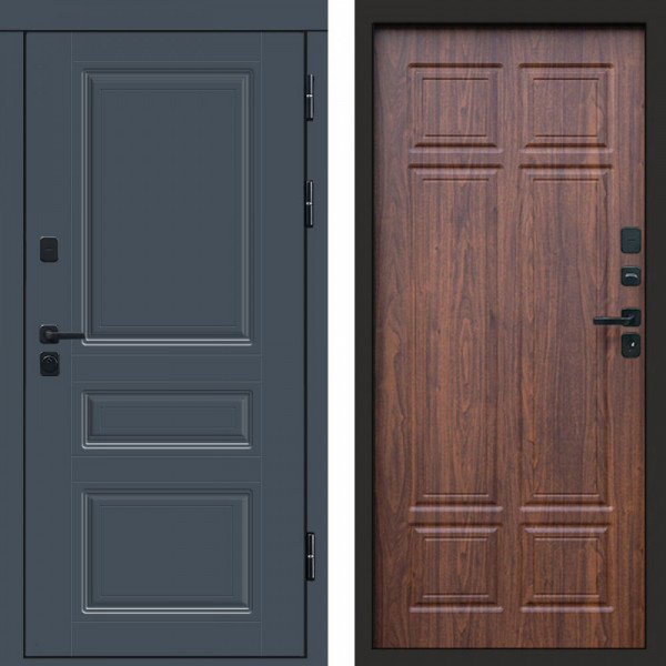 Входная дверь Termo-Door Премиум Орегон Графит - Без серии Орех премиум