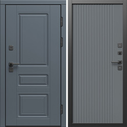 Входная дверь Termo-Door Премиум Орегон Графит - Флэт Grey софт