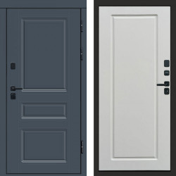 Входная дверь Termo-Door Премиум Орегон Графит - Гранд Белый софт