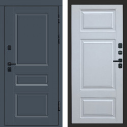 Входная дверь Termo-Door Премиум Орегон Графит - Лион Белый софт