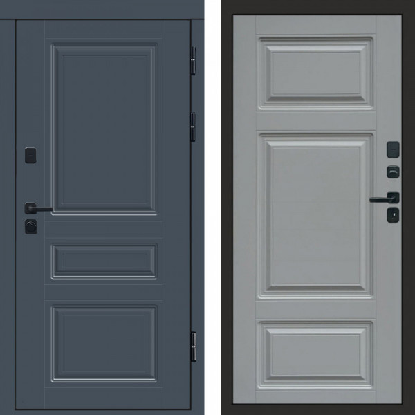 Входная дверь Termo-Door Премиум Орегон Графит - Лион Grey софт