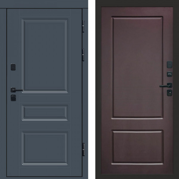 Входная дверь Termo-Door Премиум Орегон Графит - Марсель Шоколад