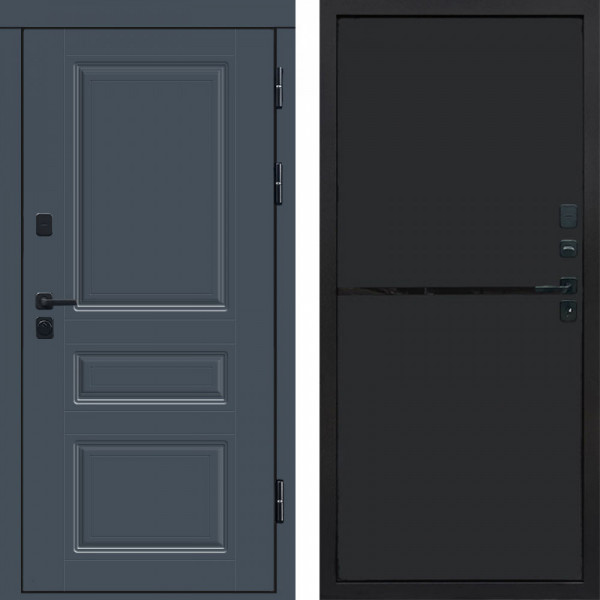 Входная дверь Termo-Door Премиум Орегон Графит - Нео Black