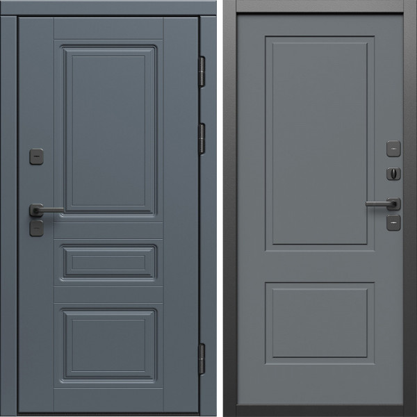 Входная дверь Termo-Door Премиум Орегон Графит - Нео Классика Грей Софт