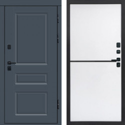 Входная дверь Termo-Door Премиум Орегон Графит - Нео White