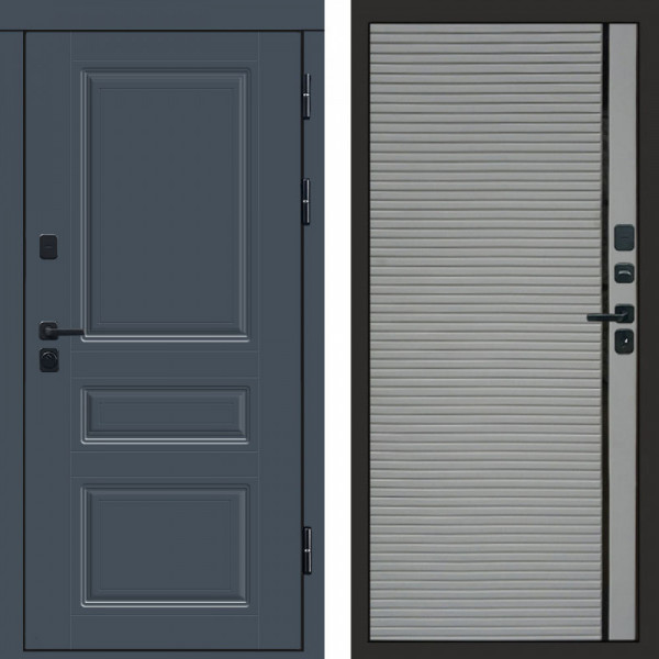 Входная дверь Termo-Door Премиум Орегон Графит - Porte Grey софт