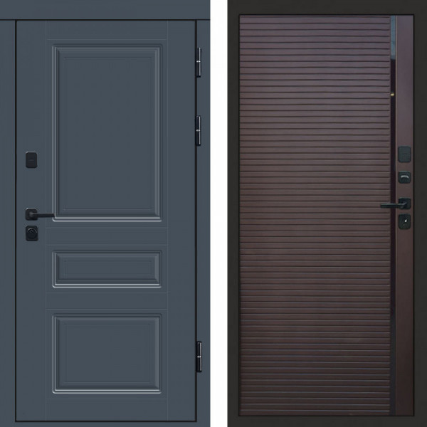 Входная дверь Termo-Door Премиум Орегон Графит - Porte Шоколад