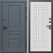 Входная дверь Termo-Door Премиум Орегон Графит - Престиж белое дерево
