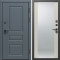 Входная дверь Termo-Door Премиум Орегон Графит - Зеркало Слоновая кость