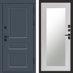 Входная дверь Termo-Door Премиум Орегон Графит - Зеркало Триумф лиственница