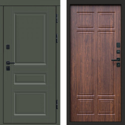 Входная дверь Termo-Door Премиум Орегон Грин - Без серии Орех премиум
