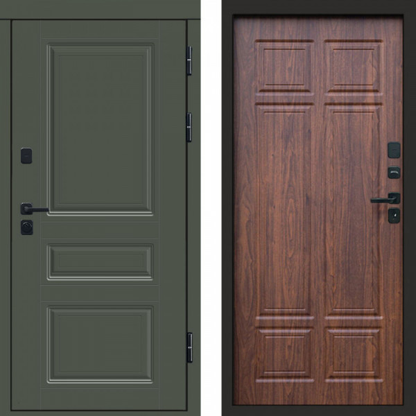 Входная дверь Termo-Door Премиум Орегон Грин - Без серии Орех премиум