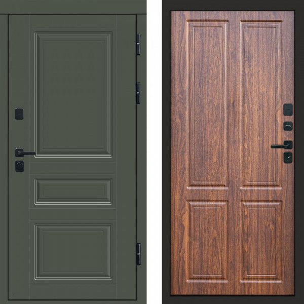 Входная дверь Termo-Door Премиум Орегон Грин - Без серии Орех стандарт